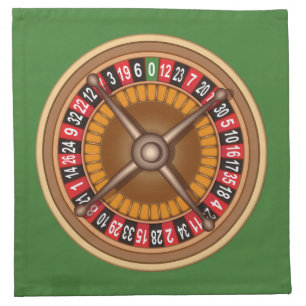 Roulette Wheel custom cloth napkins