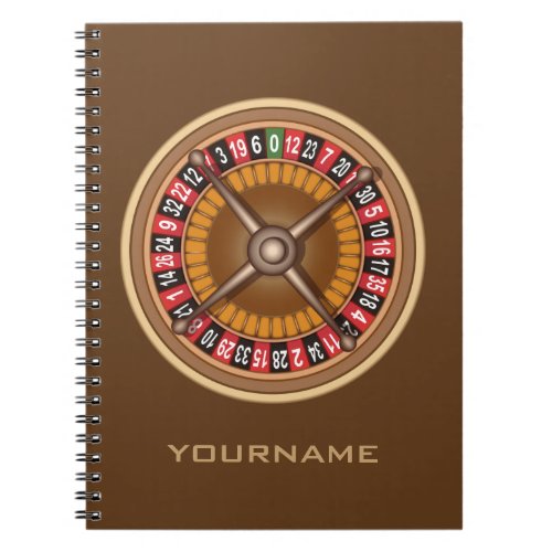 Roulette Wheel custom notebook