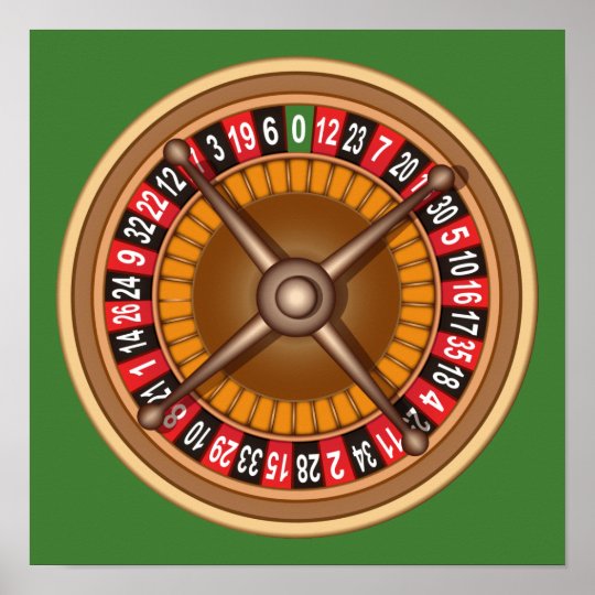 Roulette Wheel custom poster