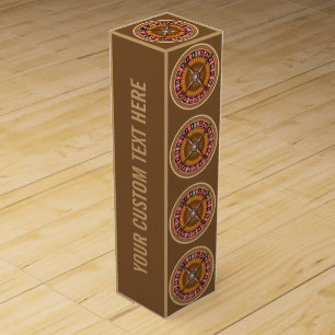 Roulette Wheel custom wine gift box