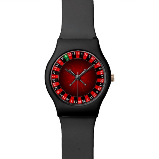 Roulette wheel design wrist watch