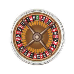 Roulette Wheel lapel pin