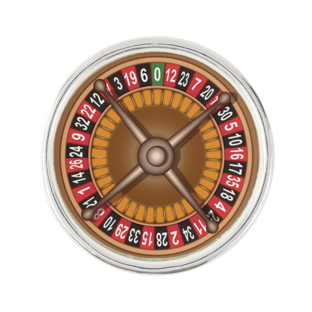 Roulette Wheel lapel pin (Front)