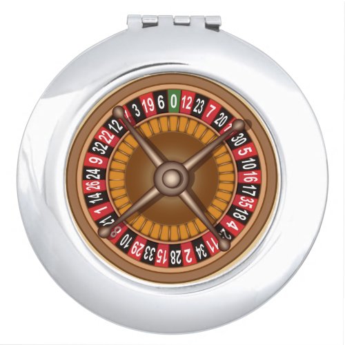 Roulette Wheel pocket mirror