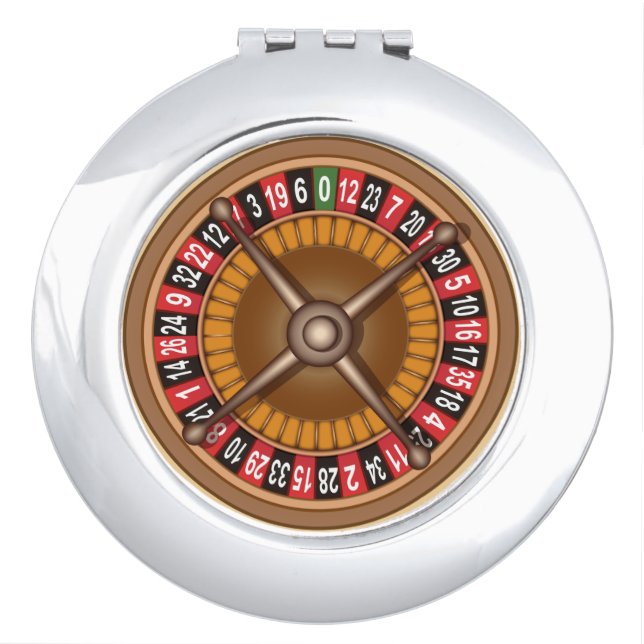 Roulette Wheel pocket mirror For Makeup (Front)