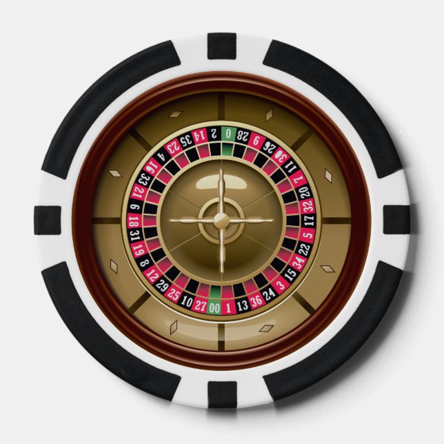Roulette Wheel Poker Chips (Front)