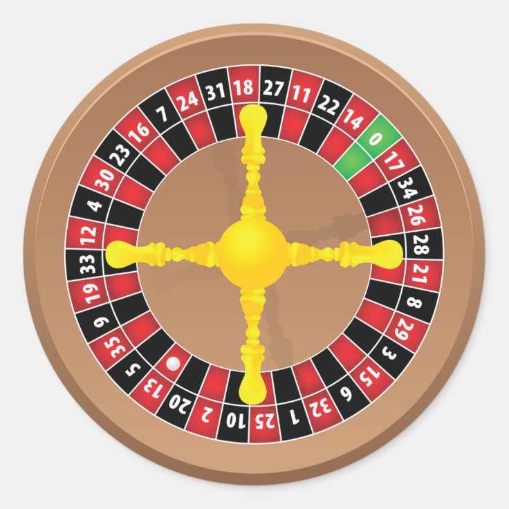 Roulette Wheel Stickers | Zazzle