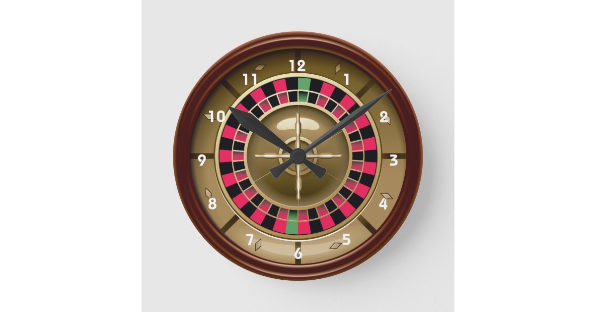 Roulette Wheel Wall Clock | Zazzle