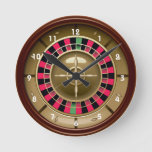 Roulette Wheel Wall Clock at Zazzle