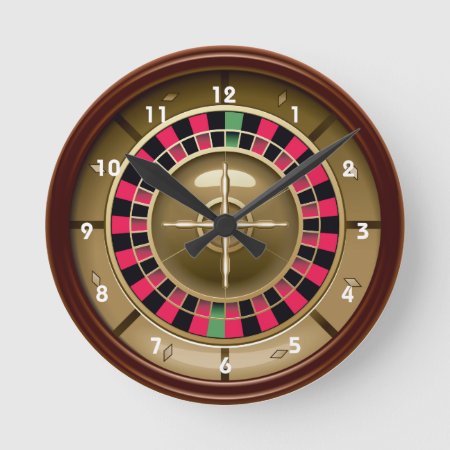 Roulette Wheel Wall Clock