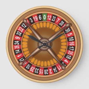 Roulette Wheel wall clock