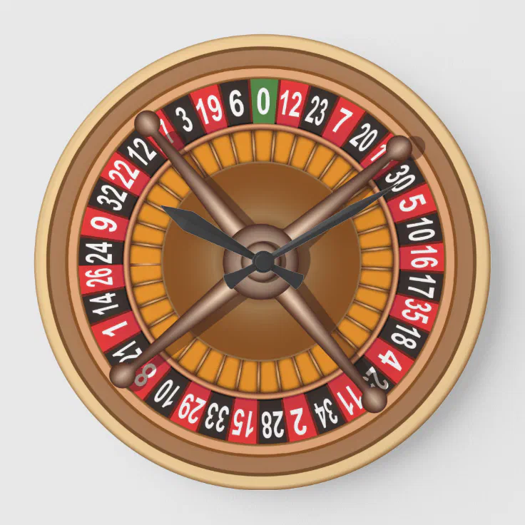 Roulette Wheel wall clock | Zazzle