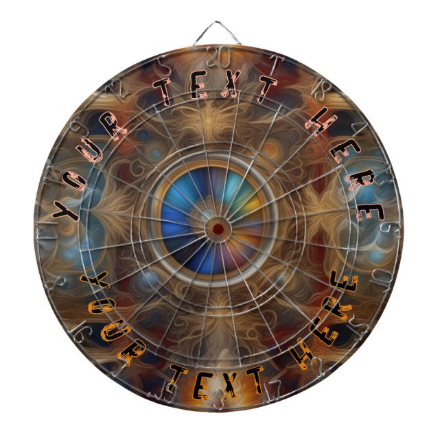 Roulette with custom text and top background dart board (Front)