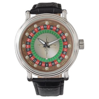 Roulette Wrist Watch by grandjatte at Zazzle