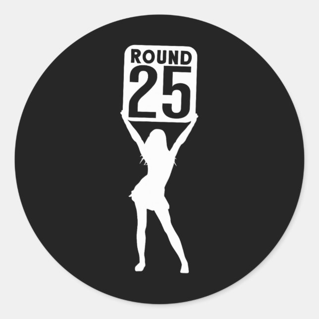 Round 25  classic round sticker (Front)