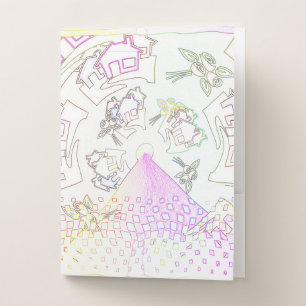 Round About Houses Pocket Folder