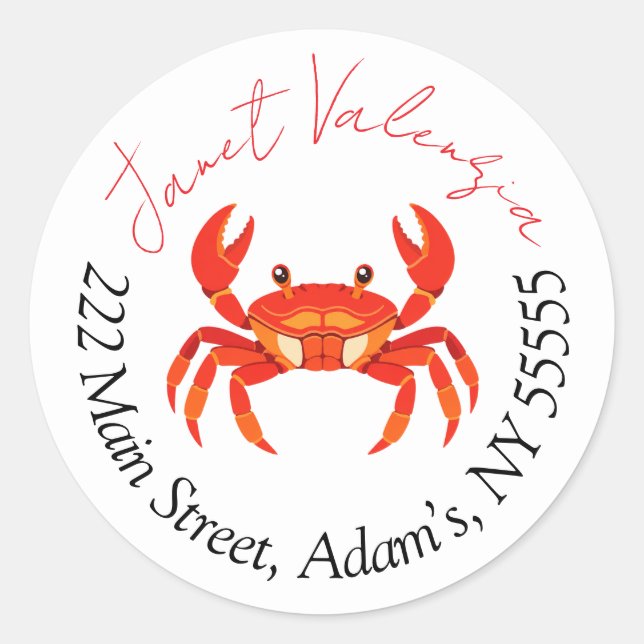 Round address labels (Front)