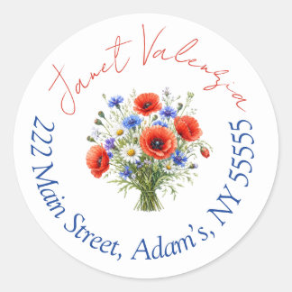 Round address labels