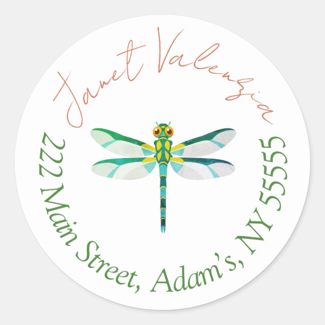 Round address labels (Front)