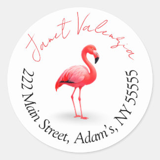 Round address labels