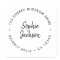 Round Address Sticker | Modern Envelope Seal Label