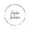 Round Address Sticker | Modern Envelope Seal Label