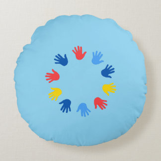 Round Almofada (40.64cm) Hands Round Pillow