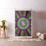 Round And Colorful Modern Decorative Fractal Art Fabric