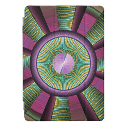 Round And Colorful Modern Decorative Fractal Art iPad Pro Cover