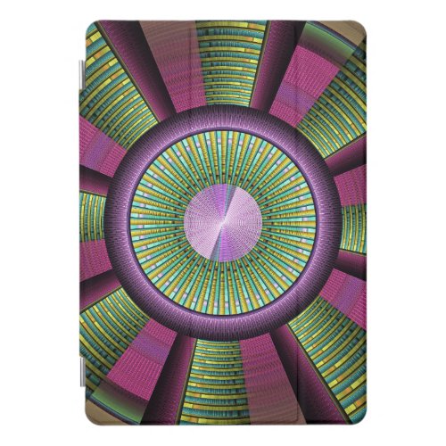 Round And Colorful Modern Decorative Fractal Art iPad Pro Cover