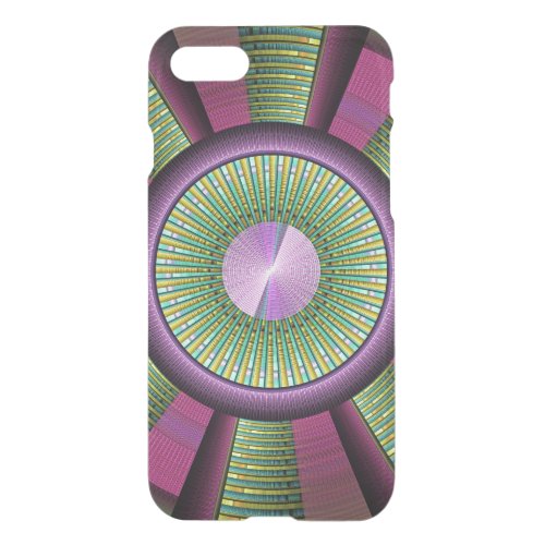 Round And Colorful Modern Decorative Fractal Art iPhone SE87 Case