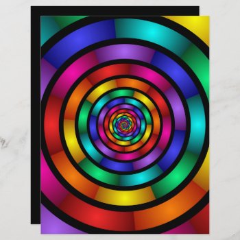 Round And Psychedelic Colorful Modern Fractal Art by GabiwArt at Zazzle