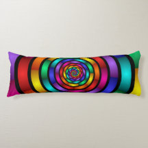 Round and Psychedelic Colorful Modern Fractal Art