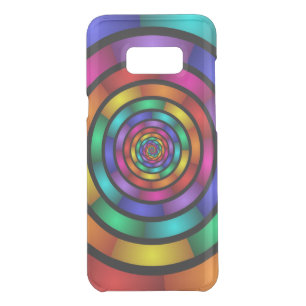 Round and Psychedelic Colorful Modern Fractal Art Uncommon Samsung Galaxy S8+ Case