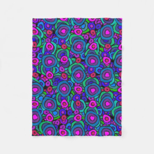 Round and Round Fleece Blanket