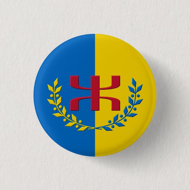 round badge 3 cm kabylie logo button (Front)