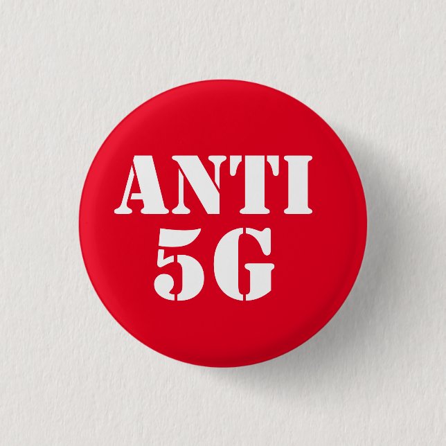Round badge button Anti 5G (Front)