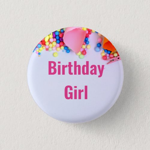 Round Badge for Kids Birthday Party  Button