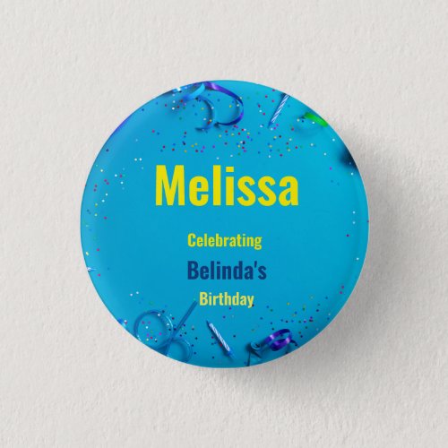 Round Badge for Kids Birthday Party  Button