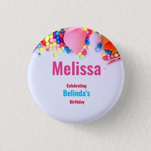 Round Badge for Kids Birthday Party  Button