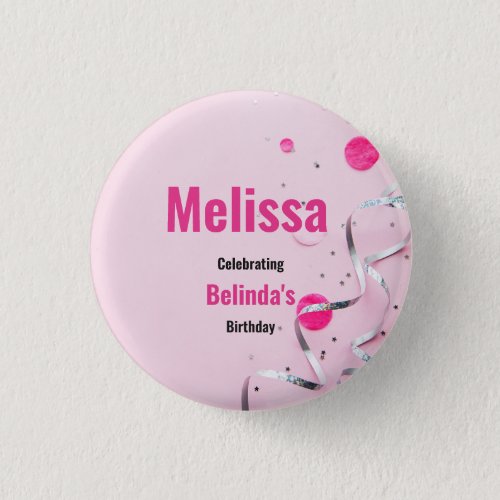 Round Badge for Kids Birthday Party  Button