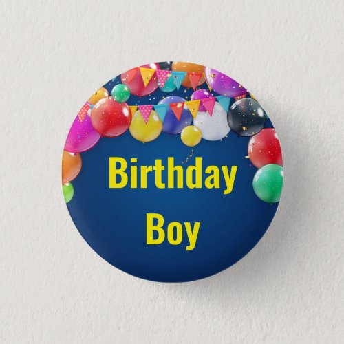 Round Badge for Kids Birthday Party  Button