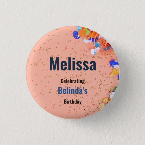 Round Badge for Kids Birthday Party  Button