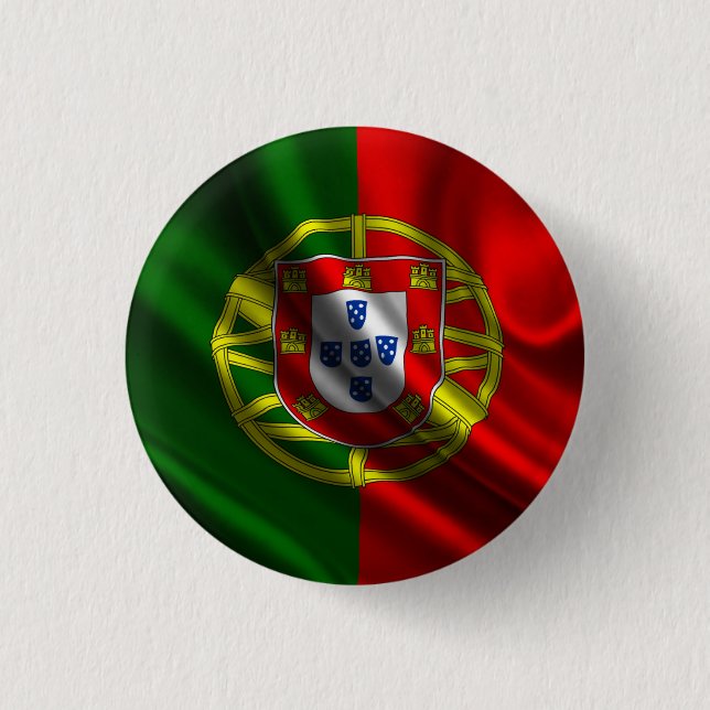 round badge Portugal Pinback Button (Front)