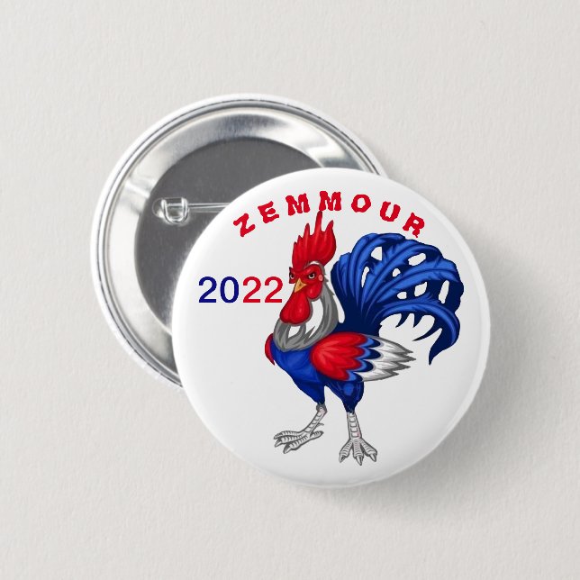 Round Badge, Zemmour 2022 Button (Front & Back)