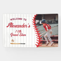 Round Baseball Game Themed Kid Teen Birthday Party