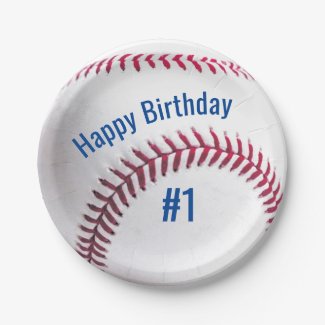 Round Baseball with Name and Age