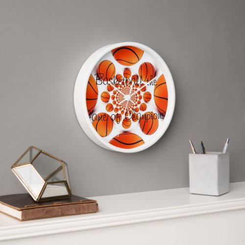 Round Basketball Wallclock