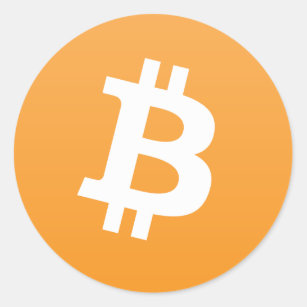 Round Bitcoin Logo/Sticker Classic Round Sticker