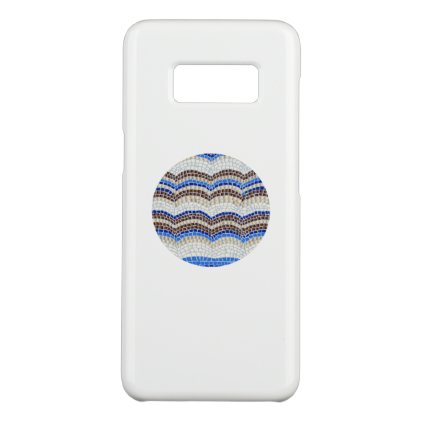 Round Blue Mosaic Samsung Galaxy S8 Case